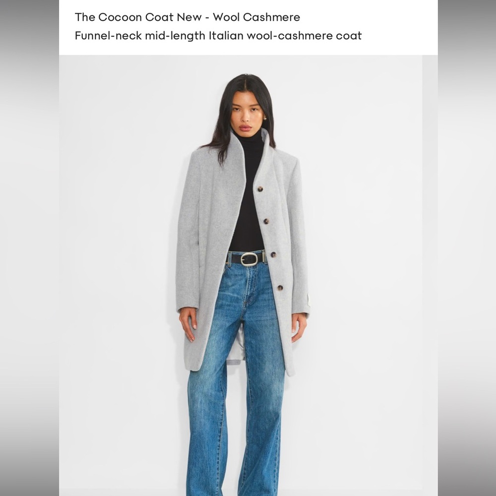 Aritzia Wilfred Cocoon Wool Cashmere Coat